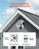 Automotive Repair & Speciality Tools: VEVOR 380 mm Gable Mount Fan 1300 CFM Attic Vent Fan with Adjustable Thermostat