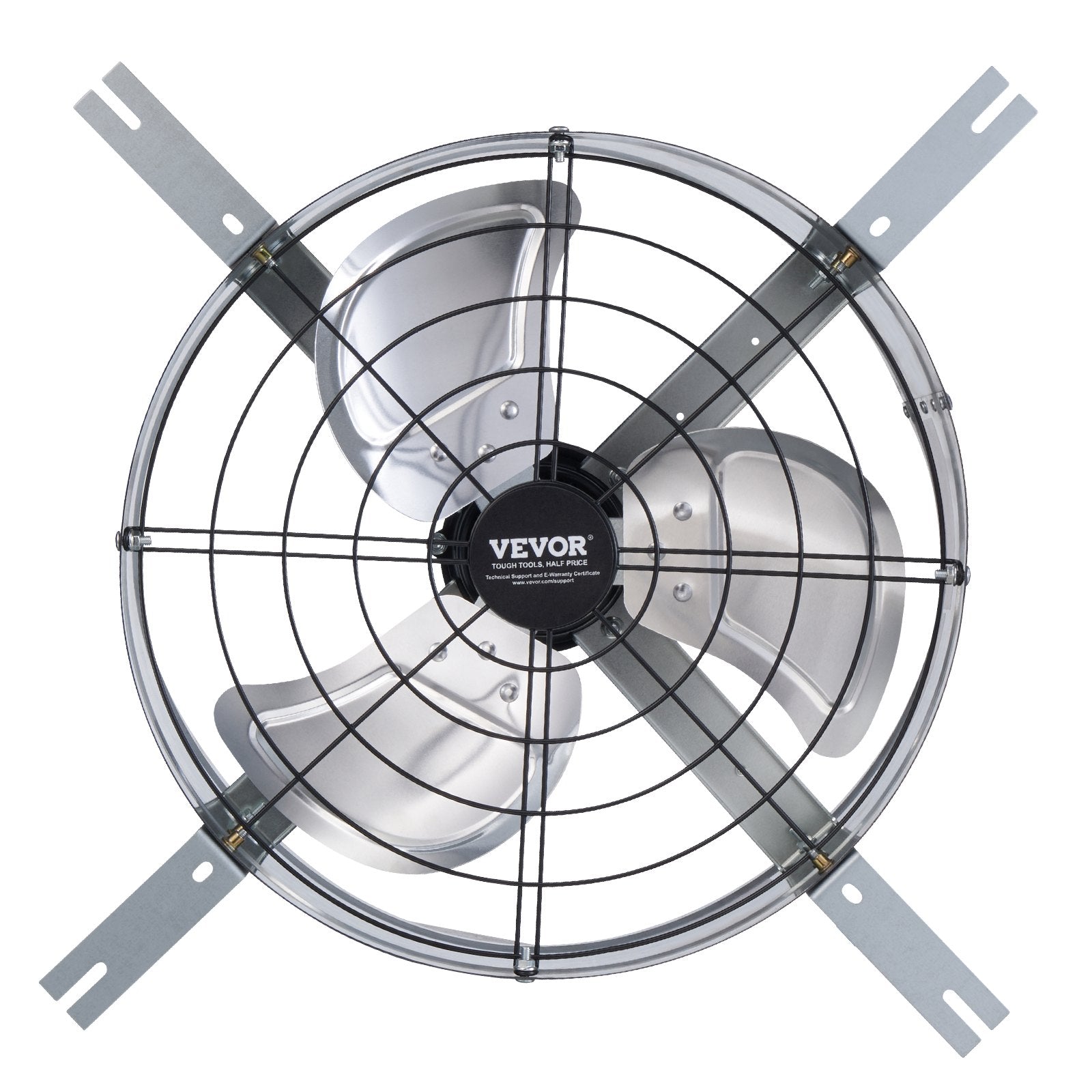 Automotive Repair & Speciality Tools: VEVOR 380 mm Gable Mount Fan 1300 CFM Attic Vent Fan with Adjustable Thermostat