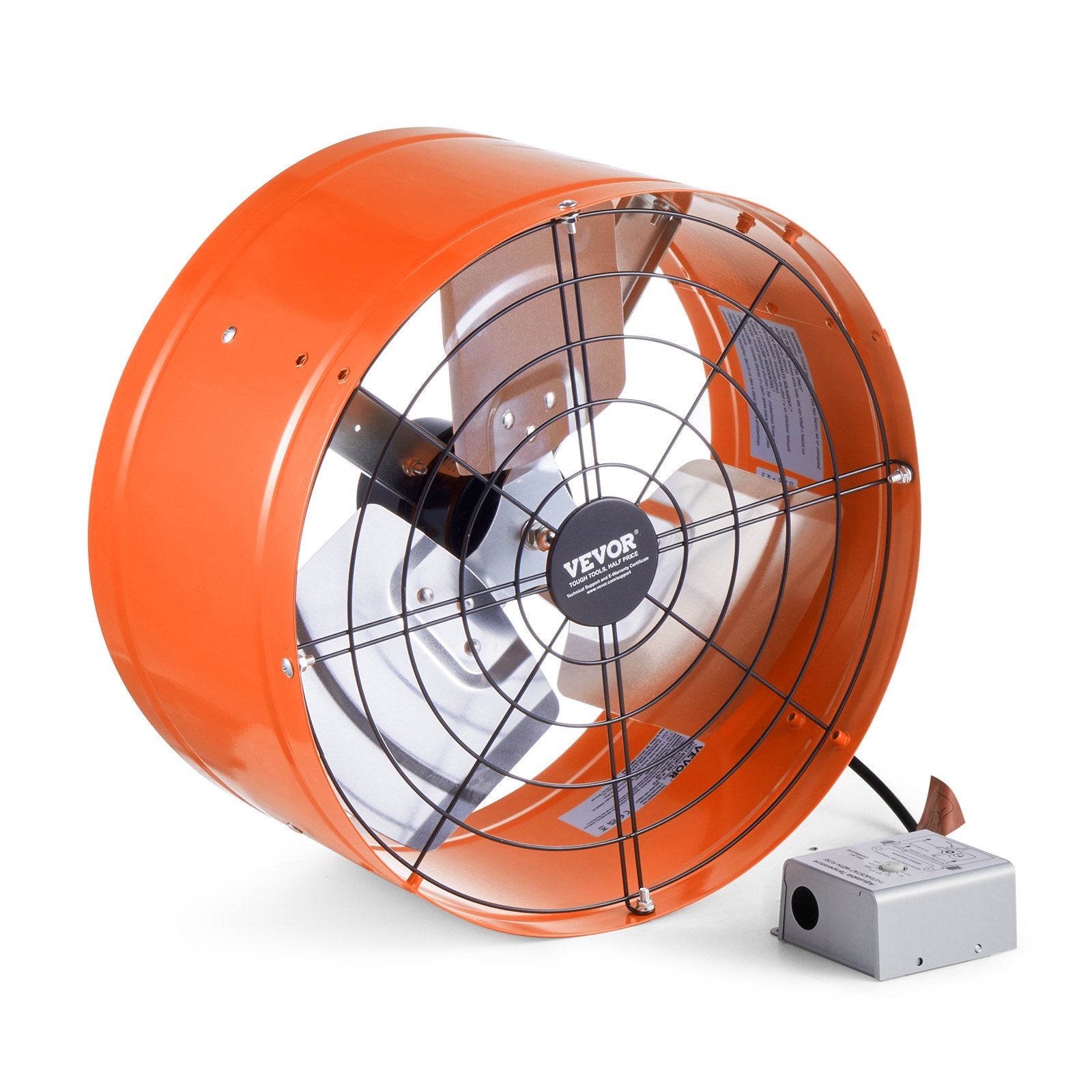 Automotive Repair & Speciality Tools: VEVOR 380 mm Gable Mount Fan 1650 CFM Attic Vent Fan with Adjustable Thermostat