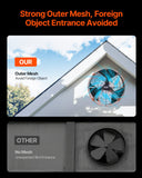Automotive Repair & Speciality Tools: VEVOR 380 mm Gable Mount Fan 1650 CFM Attic Vent Fan with Adjustable Thermostat