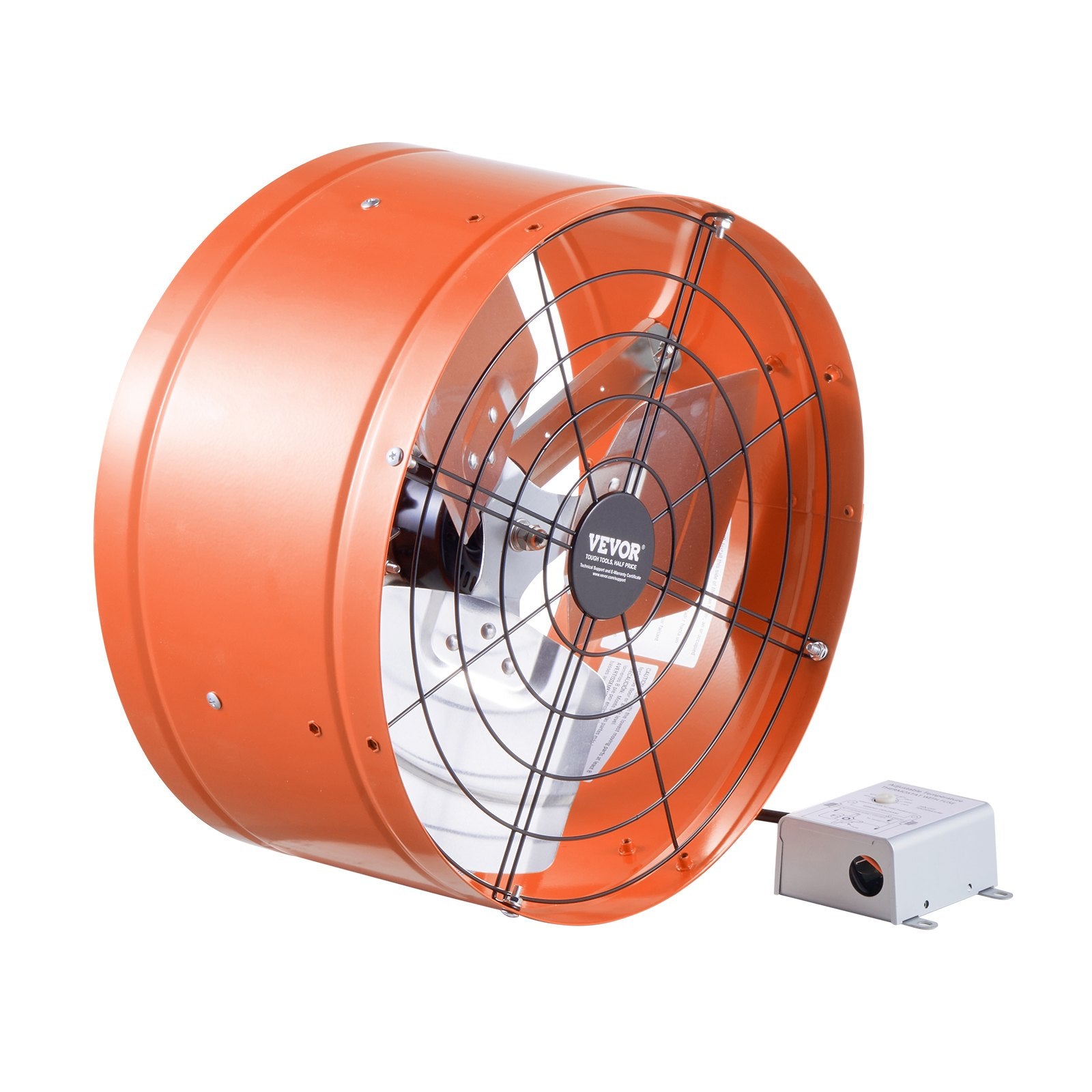 Automotive Repair & Speciality Tools: VEVOR 380 mm Gable Mount Fan 1650 CFM Attic Vent Fan with Adjustable Thermostat