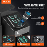 Automotive Repair & Speciality Tools: VEVOR Mounted Gun Safe for Pistols Biometric Gun Safe 3 Access Ways for 1 Pistol