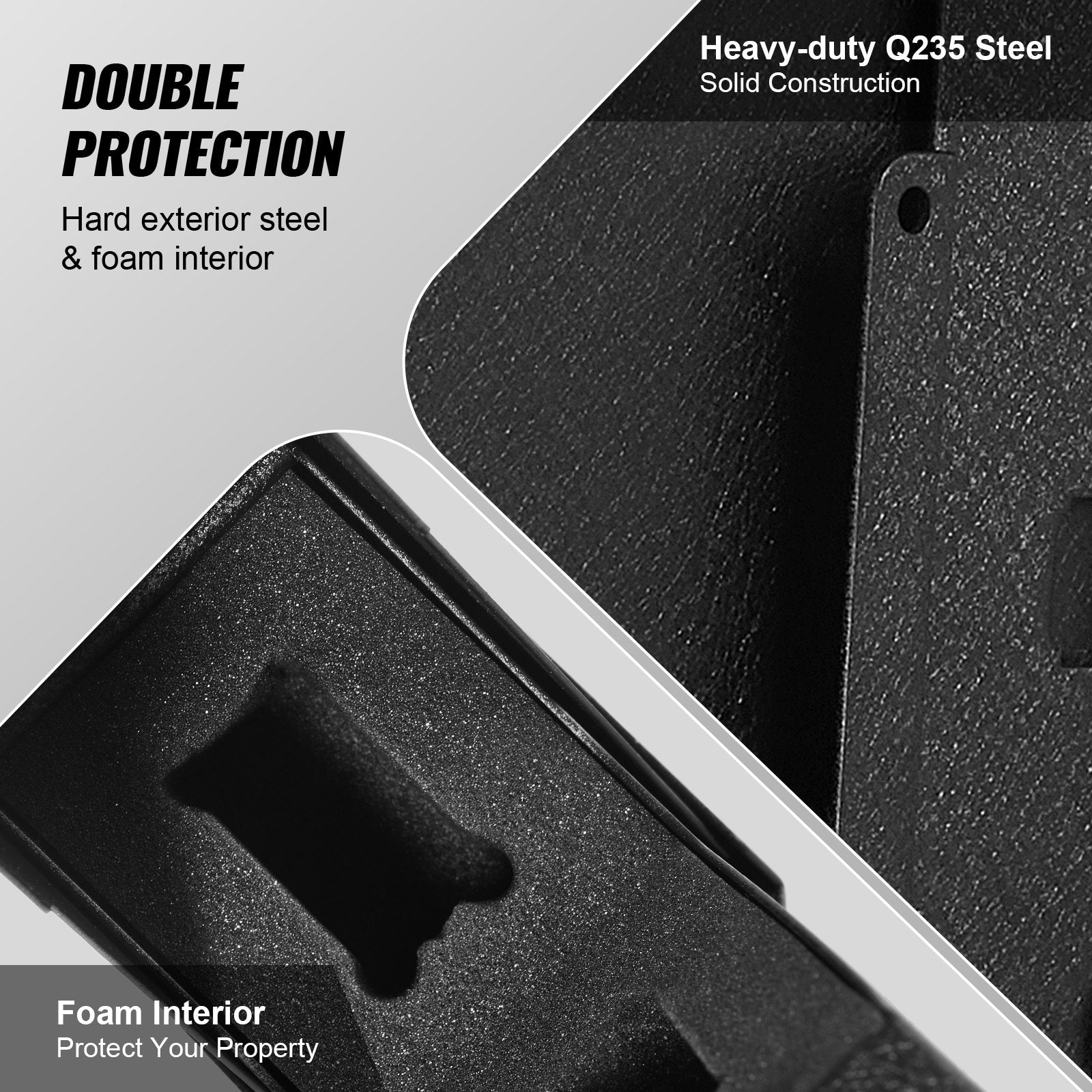 Automotive Repair & Speciality Tools: VEVOR Mounted Gun Safe for Pistols Biometric Gun Safe 3 Access Ways for 1 Pistol
