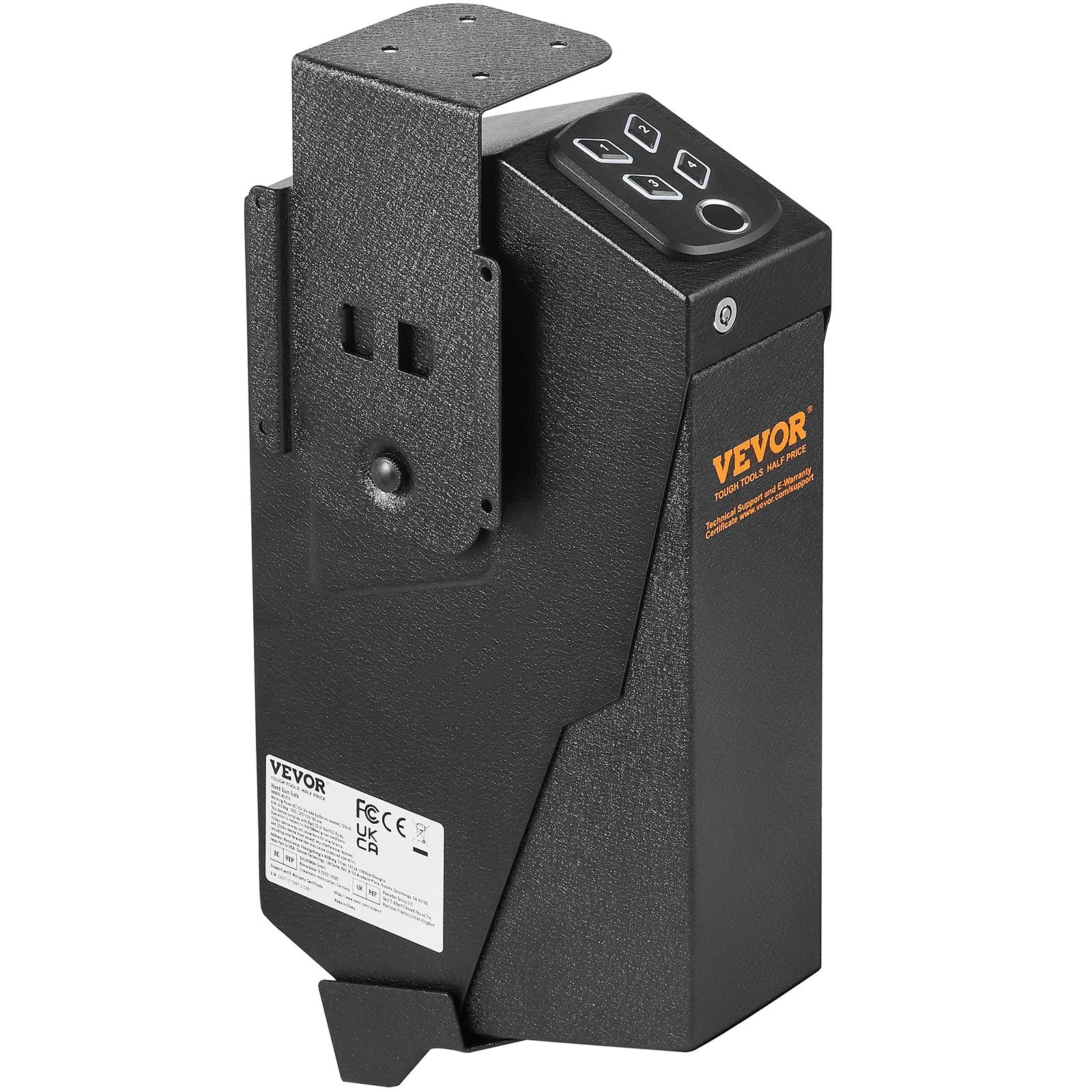 Automotive Repair & Speciality Tools: VEVOR Mounted Gun Safe for Pistols Biometric Gun Safe 3 Access Ways for 1 Pistol