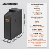 Automotive Repair & Speciality Tools: VEVOR Mounted Gun Safe for Pistols Biometric Gun Safe 3 Access Ways 1 Pistol