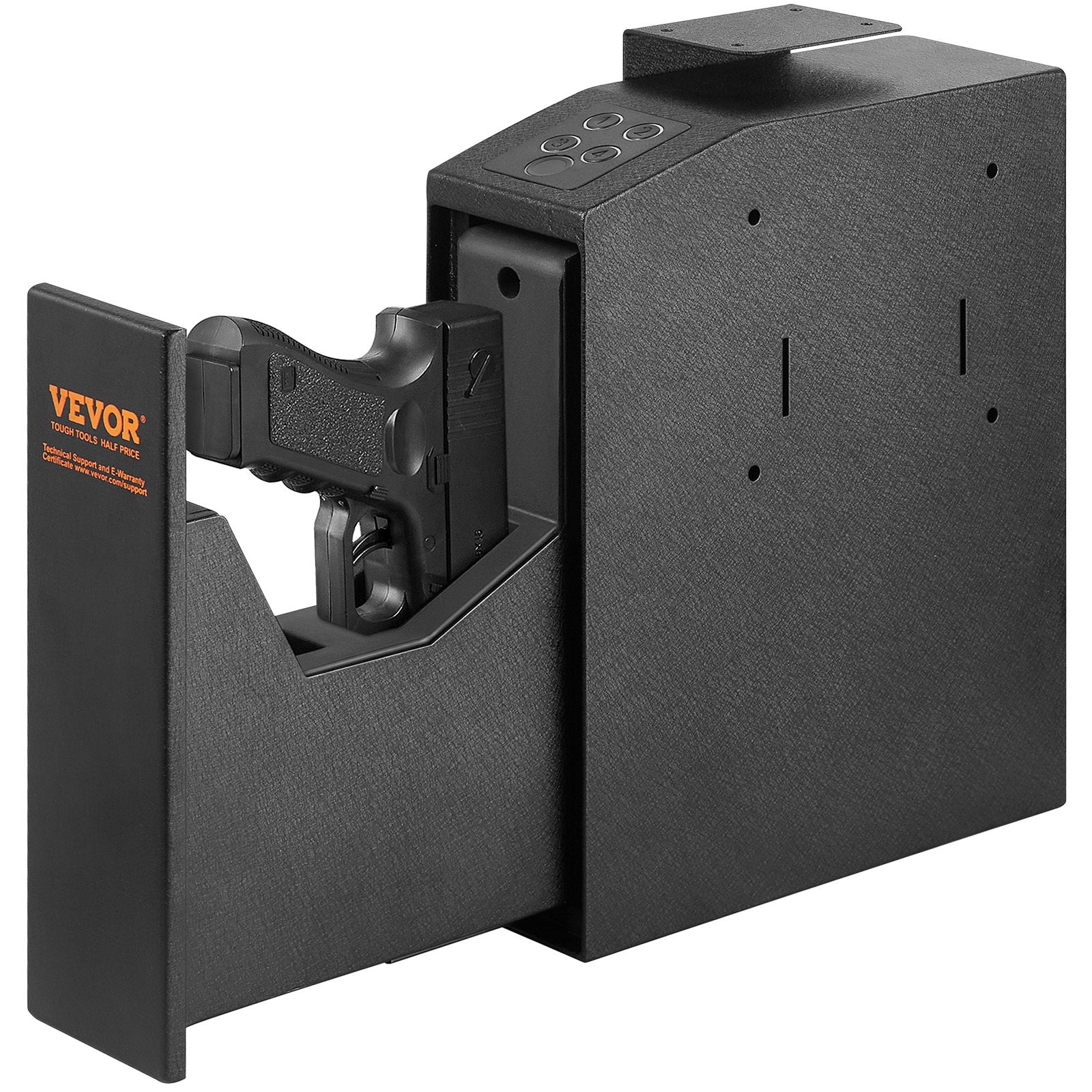 Automotive Repair & Speciality Tools: VEVOR Mounted Gun Safe for Pistols Biometric Gun Safe 3 Access Ways 1 Pistol