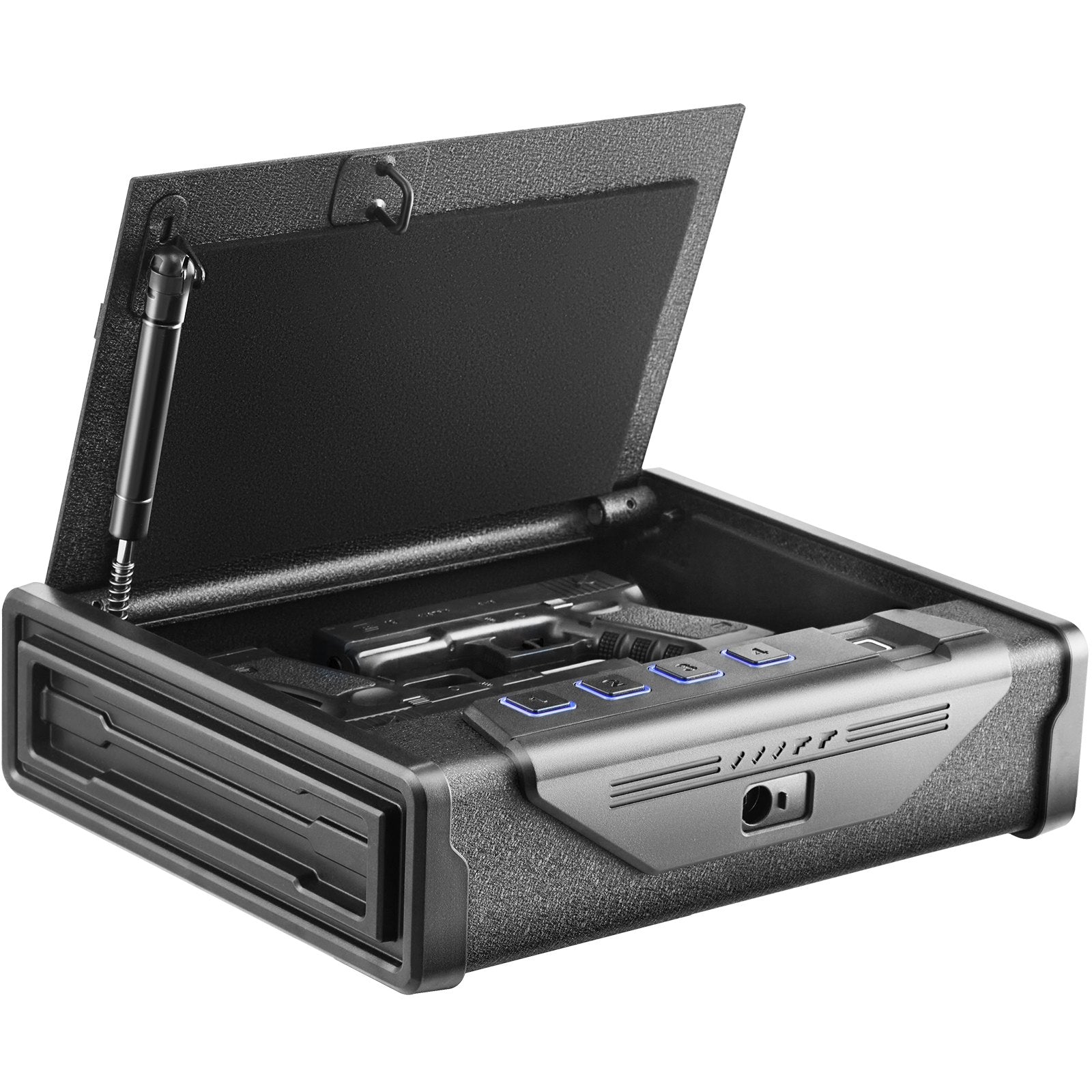 Automotive Repair & Speciality Tools: VEVOR Gun Safe for Pistols Biometric Gun Safe with 3 Access Ways for 2 Pistols