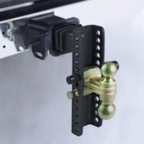 Bicycle Stands & Storage: VEVOR Adjustable Trailer Hitch, 25.4 cm Drop & 21.59 cm Rise Hitch Ball Mount with 5.08 cm Receiver, Solid Tube, 6350 kgs GTW, 5.08 cm & 5.08-0.79 cm 45# Steel Tow Balls with Key Lock for Truck Towing