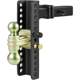 Bicycle Stands & Storage: VEVOR Adjustable Trailer Hitch, 25.4 cm Drop & 21.59 cm Rise Hitch Ball Mount with 5.08 cm Receiver, Solid Tube, 6350 kgs GTW, 5.08 cm & 5.08-0.79 cm 45# Steel Tow Balls with Key Lock for Truck Towing