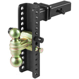 Bicycle Stands & Storage: VEVOR Adjustable Trailer Hitch, 25.4 cm Drop & 21.59 cm Rise Hitch Ball Mount with 5.08 cm Receiver, Solid Tube, 6350 kgs GTW, 5.08 cm & 5.08-0.79 cm 45# Steel Tow Balls with Key Lock for Truck Towing