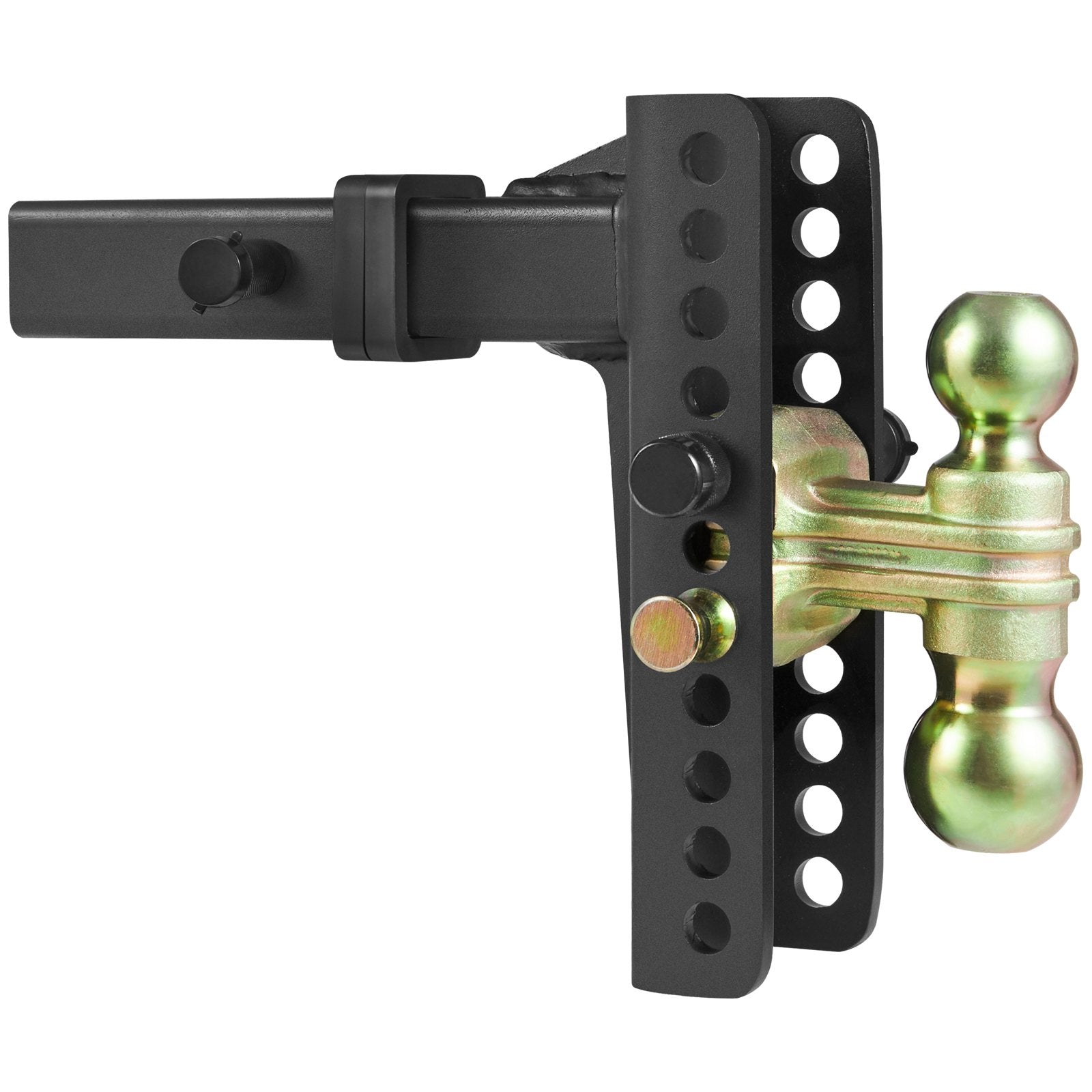 Automotive Repair & Speciality Tools: VEVOR Adjustable Trailer Hitch, 203.2 mm Drop & 165.1 mm Rise Hitch Ball Mount with 50.8 mm Receiver, Solid Tube, 6350 kg GTW, 50.8 m and 58.7 mm 45# Steel Tow Balls with Key Lock for Truck Towing