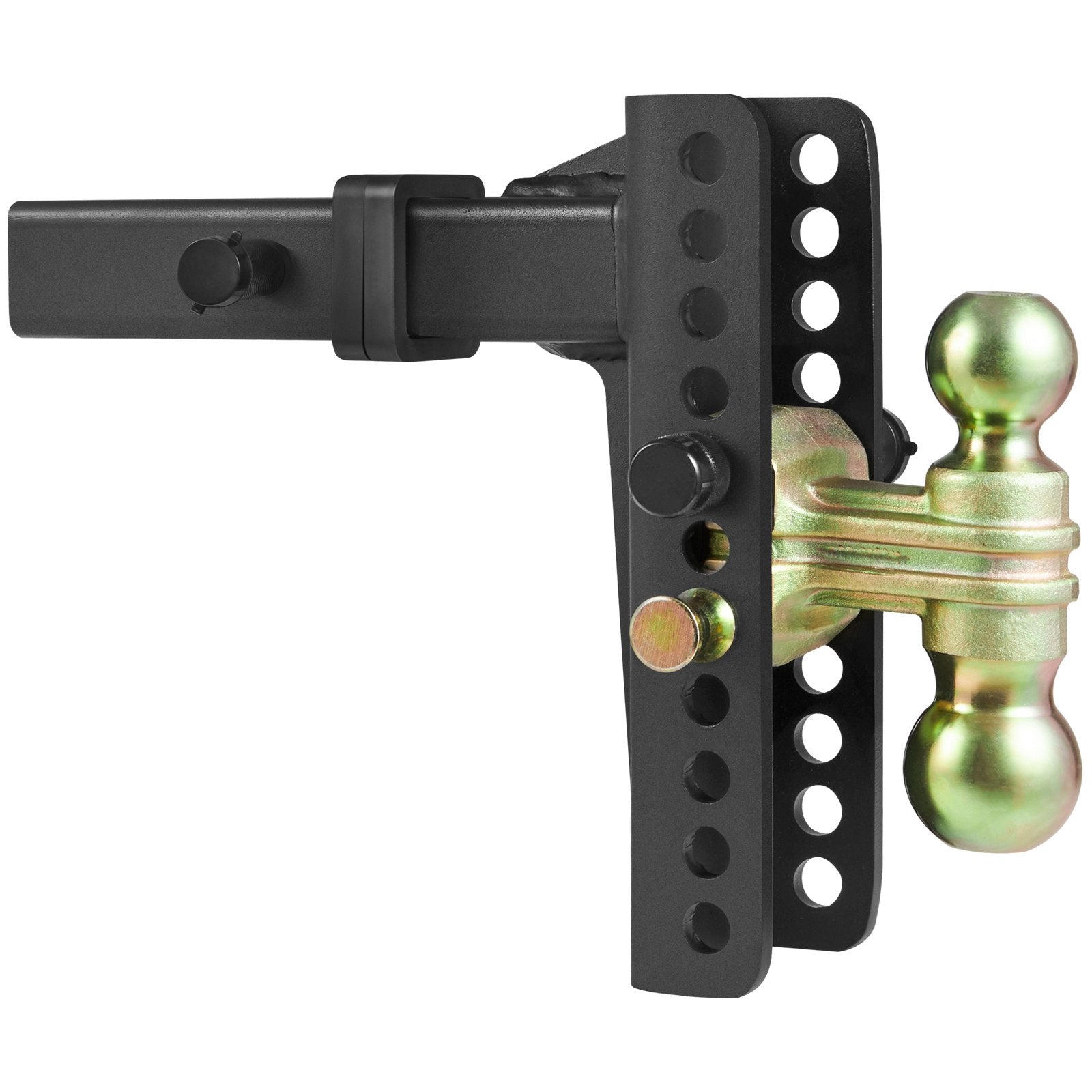 Automotive Repair & Speciality Tools: VEVOR Adjustable Trailer Hitch, 203.2 mm Drop & 165.1 mm Rise Hitch Ball Mount with 50.8 mm Receiver, Solid Tube, 6350 kg GTW, 50.8 m and 58.7 mm 45# Steel Tow Balls with Key Lock for Truck Towing
