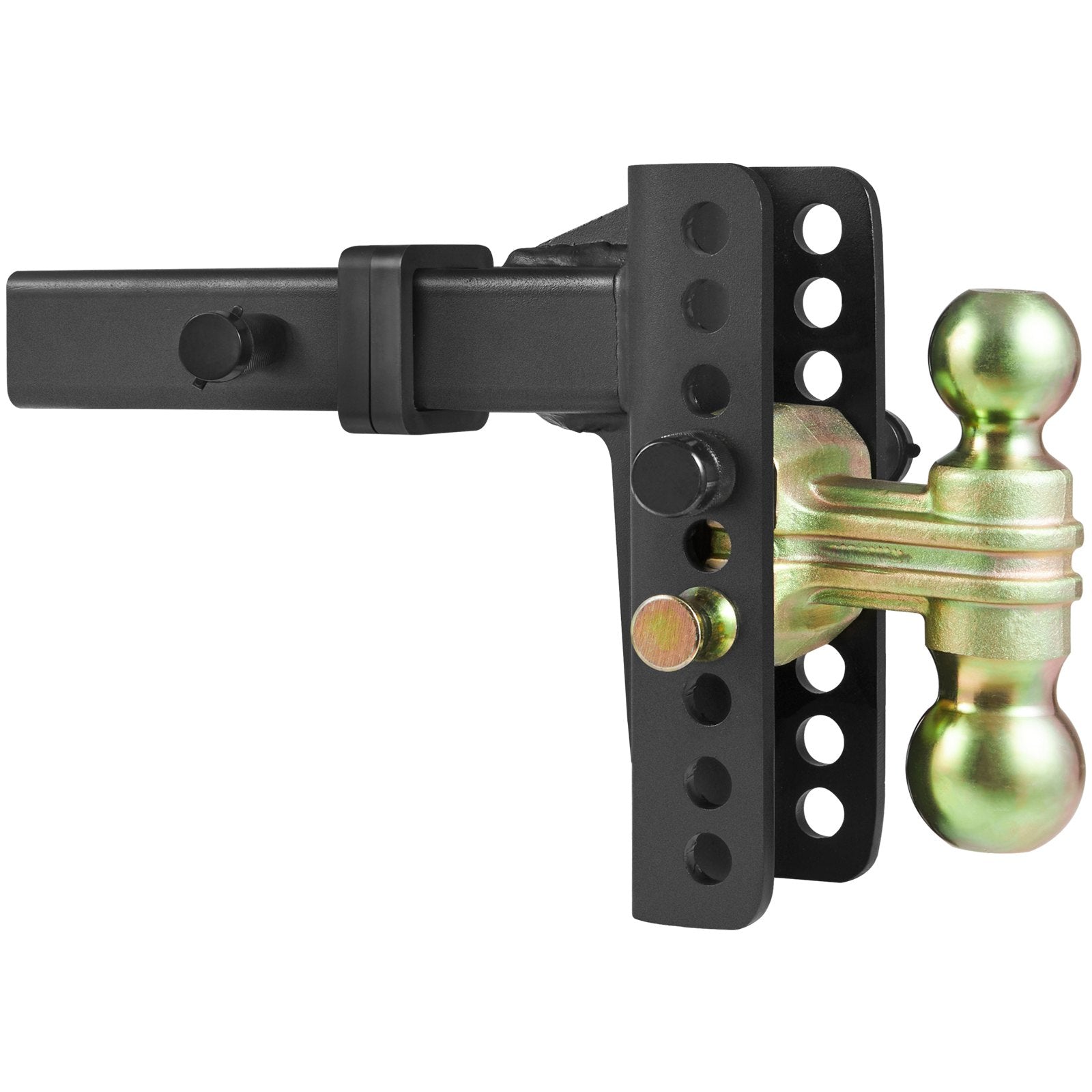 Automotive Repair & Speciality Tools: VEVOR Adjustable Trailer Hitch, 152.4 mm Drop & 114.3 mm Rise Hitch Ball Mount with 50.8 mm Receiver, Solid Tube, 6350 kg GTW, 50.8 mm and 58.7 mm 45# Steel Tow Balls with Key Lock for Truck Towing