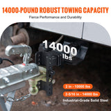 Automotive Repair & Speciality Tools: VEVOR Adjustable Trailer Hitch, 152.4 mm Drop & 114.3 mm Rise Hitch Ball Mount with 50.8 mm Receiver, Solid Tube, 6350 kg GTW, 50.8 mm and 58.7 mm 45# Steel Tow Balls with Key Lock for Truck Towing