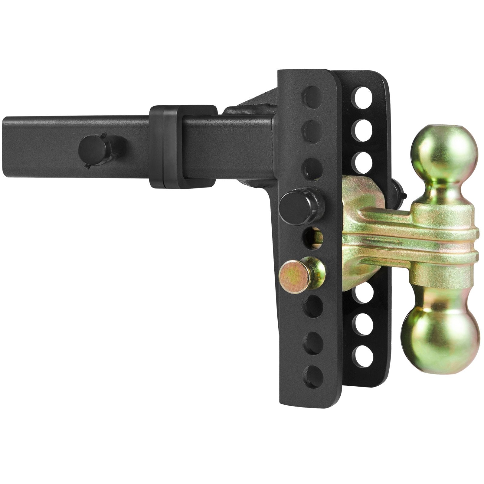 Automotive Repair & Speciality Tools: VEVOR Adjustable Trailer Hitch, 152.4 mm Drop & 114.3 mm Rise Hitch Ball Mount with 50.8 mm Receiver, Solid Tube, 6350 kg GTW, 50.8 mm and 58.7 mm 45# Steel Tow Balls with Key Lock for Truck Towing