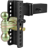 Automotive Repair & Speciality Tools: VEVOR Adjustable Trailer Hitch, 203.2 mm Drop & 165.1 mm Rise Hitch Ball Mount with 63.5 mm Receiver, Solid Tube, 6577 kg GTW, 50.8 mm & 58.7 mm 45# Steel Tow Balls with Key Lock for Truck Towing