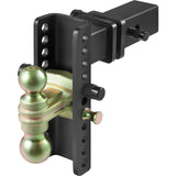 Automotive Repair & Speciality Tools: VEVOR Adjustable Trailer Hitch, 203.2 mm Drop & 165.1 mm Rise Hitch Ball Mount with 63.5 mm Receiver, Solid Tube, 6577 kg GTW, 50.8 mm & 58.7 mm 45# Steel Tow Balls with Key Lock for Truck Towing