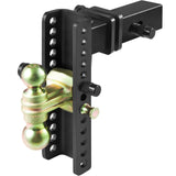 Bicycle Stands & Storage: VEVOR Adjustable Trailer Hitch, 25 cm Drop & 21.59 cm Rise Hitch Ball Mount with 6.35 cm Receiver Solid Tube, 6577 kgs GTW, 5.08 cm & 5.08-0.79 cm 45# Steel Tow Balls with Key Lock for Truck Towing