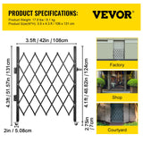 Fence & Gate Accessories: VEVOR Single Folding Security Gate Folding Door Gate 37"W x 48"H Scissor Gate
