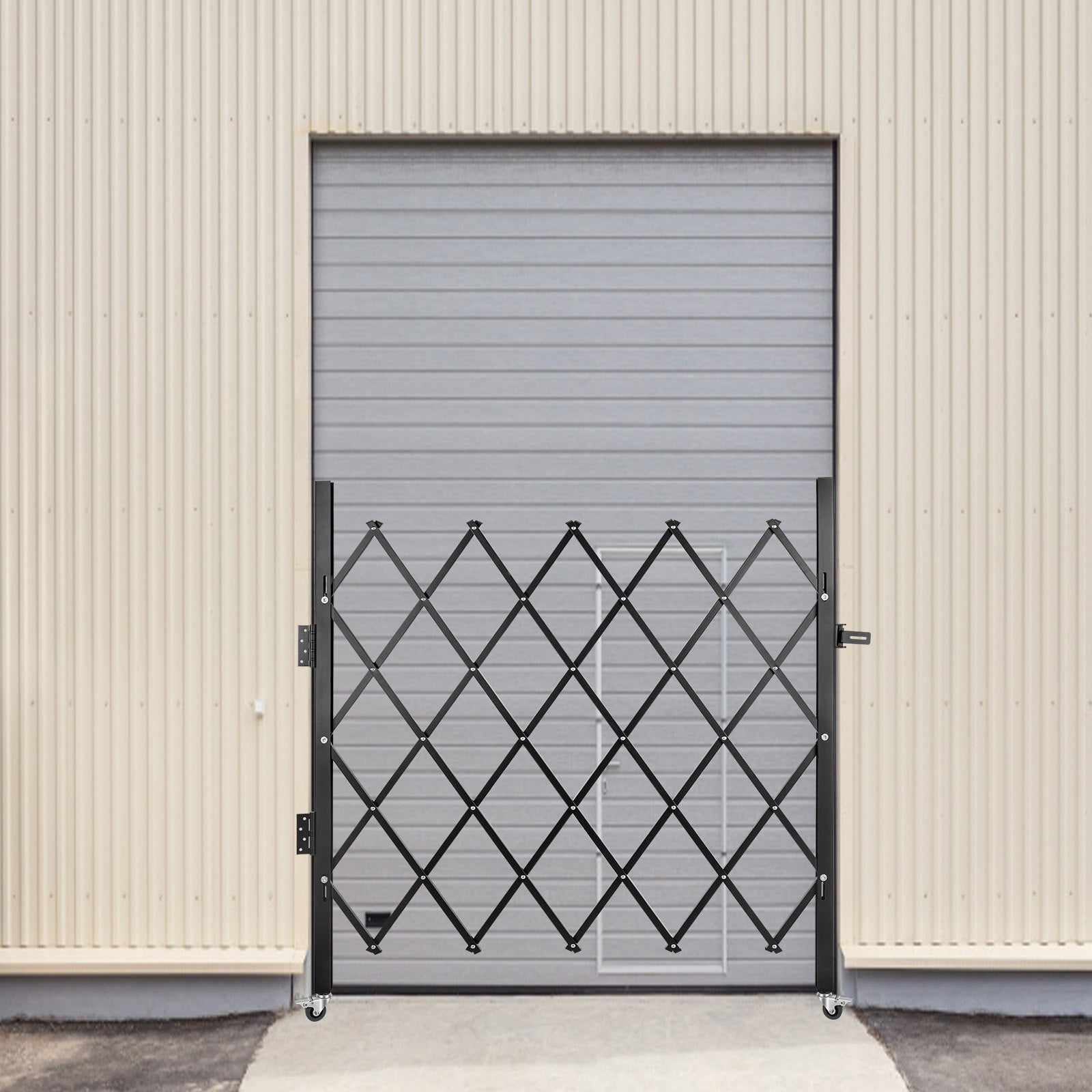 Fence & Gate Accessories: VEVOR Single Folding Security Gate Folding Door Gate 37"W x 48"H Scissor Gate