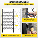 Fence & Gate Accessories: VEVOR Single Folding Security Gate Folding Door Gate 48"H x 66"W Scissor Gate