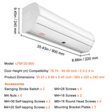 Curtain Accessories: VEVOR 0.9m Commercial Indoor Air Curtain Super Power 2 Speeds 1528m³/h, UL Certified Wall Mounted Air Curtains for Doors, Indoor Over Door Fan with Heavy Duty Limit Switch, Easy-Install Unheated