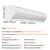 Curtain Accessories: VEVOR 1.5m Commercial Indoor Air Curtain Super Power 2 Speeds 2547m³/h, UL Certified Wall Mounted Air Curtains for Doors, Indoor Over Door Fan with Heavy Duty Limit Switch, Easy-Install Unheated