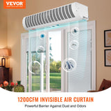 Curtain Accessories: VEVOR 0.9m Commercial Indoor Air Curtain Super Power 2 Speeds 2038m³/h, UL Certified Wall Mounted Air Curtains for Doors, Indoor Over Door Fan with Heavy Duty Limit Switch, Easy-Install Unheated