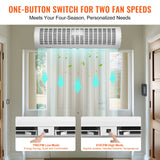 Curtain Accessories: VEVOR 0.9m Commercial Indoor Air Curtain Super Power 2 Speeds 2038m³/h, UL Certified Wall Mounted Air Curtains for Doors, Indoor Over Door Fan with Heavy Duty Limit Switch, Easy-Install Unheated