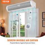 Curtain Accessories: VEVOR 1.2m Commercial Indoor Air Curtain Super Power 2 Speeds 2802m_/h, UL Certified Wall Mounted Air Curtains for Doors, Indoor Over Door Fan with Heavy Duty Limit Switch, Easy-Install Unheated