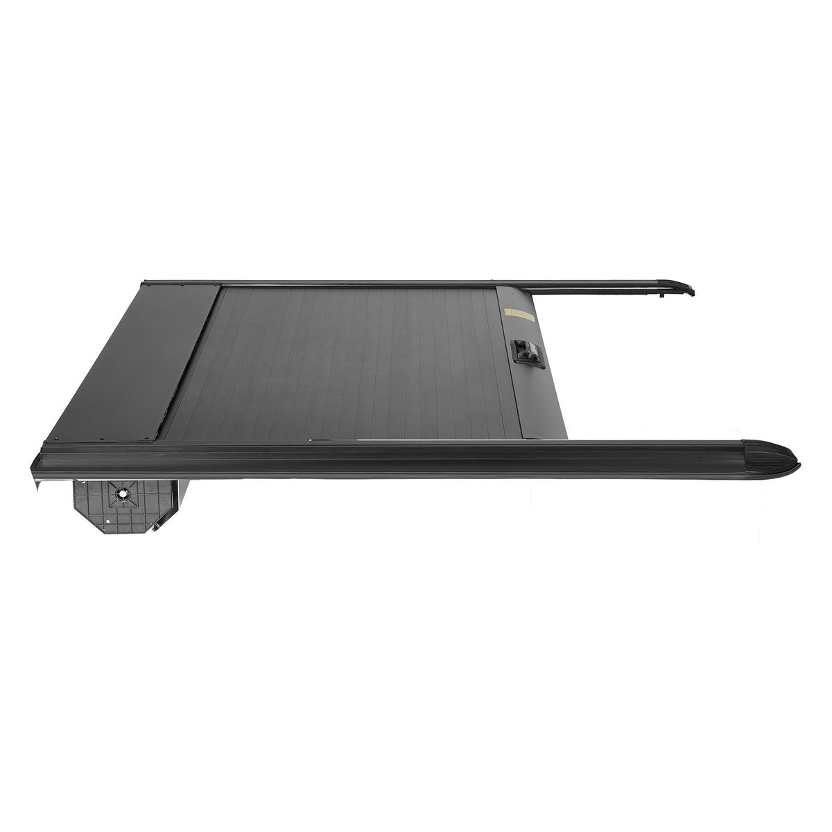 Retractable Tonneau Cover, 5.5 ft Hard Retractable Tonneau Cover with Built-in Drainage Pipe for 2021-2024 Ford F-150 Crew Cab , Customized Hard Tonneau Cover with Double-Lock & T-Slot