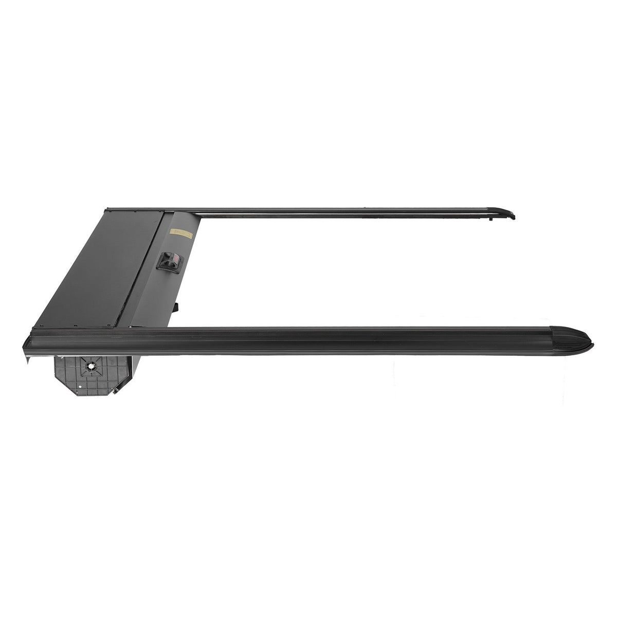 Retractable Tonneau Cover, 5.5 ft Hard Retractable Tonneau Cover with Built-in Drainage Pipe for 2021-2024 Ford F-150 Crew Cab , Customized Hard Tonneau Cover with Double-Lock & T-Slot