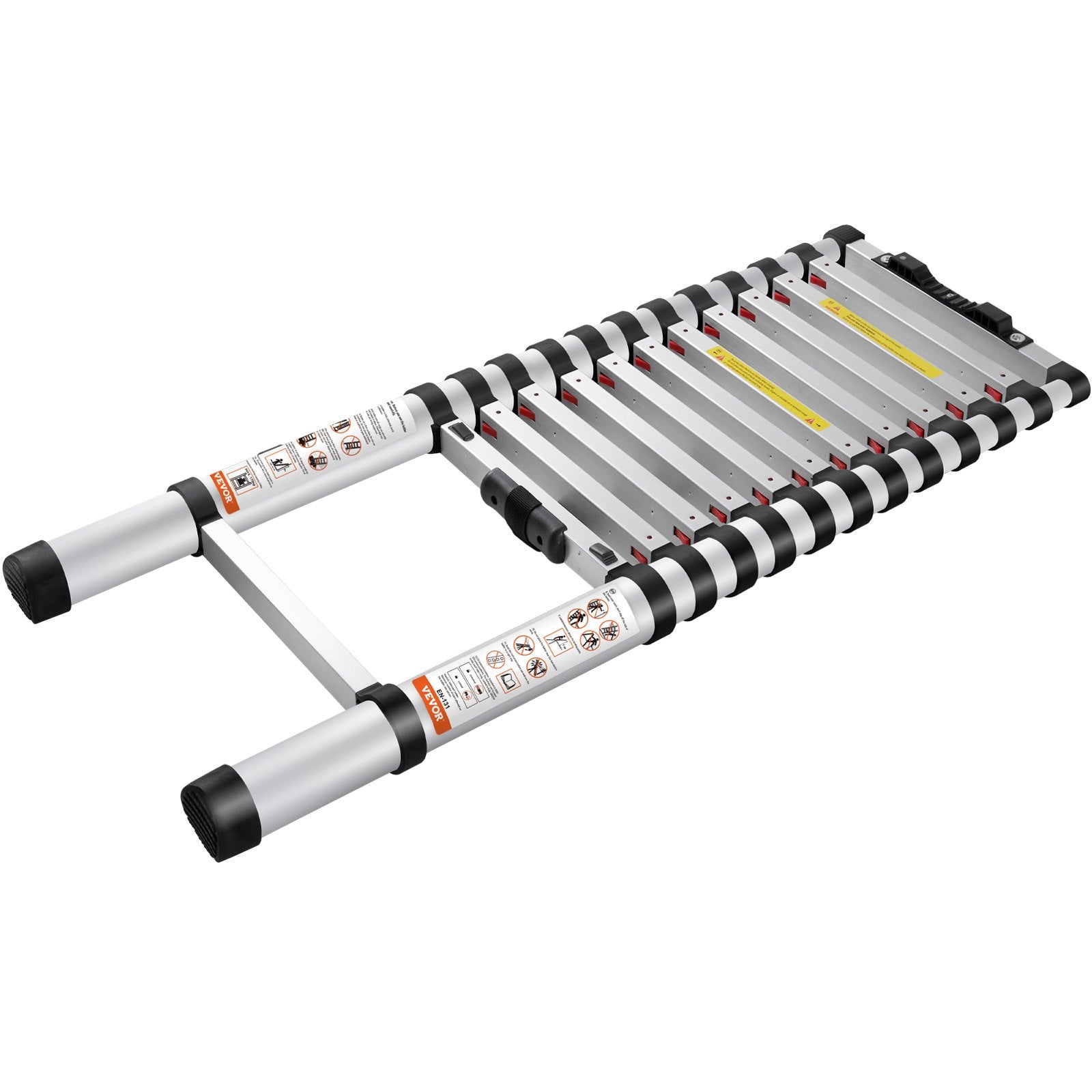 Ladders & Scaffolding: VEVOR Telescoping Ladder Aluminum Extension Step 12.5 ft Multi-purpose Portable