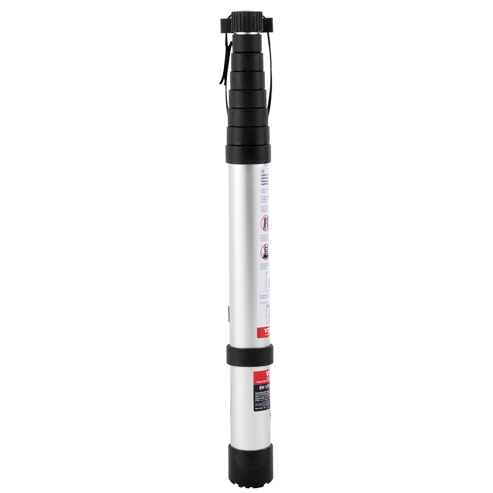 Automotive Lifts & Hoists: VEVOR Telescoping Extension Ladder 8.5FT One-button Retraction 375 LBS Capacity
