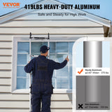 Automotive Lifts & Hoists: VEVOR Telescoping Extension Ladder 16.5FT Multi-button Retraction 419 LBS