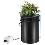 Gardening Tools: VEVOR DWC Hydroponics Grow System Deep Water Culture with Top Drip 1 Bucket 20L