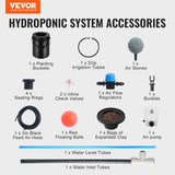 Gardening Tools: VEVOR DWC Hydroponics Grow System Deep Water Culture with Top Drip 1 Bucket 20L
