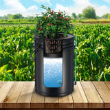 Gardening Tools: VEVOR DWC Hydroponics Grow System Deep Water Culture with Top Drip 1 Bucket 20L