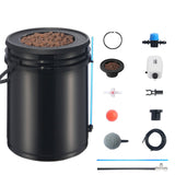 Gardening Tools: VEVOR DWC Hydroponics Grow System Deep Water Culture with Top Drip 1 Bucket 20L