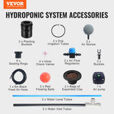 Gardening Tools: VEVOR DWC Hydroponics Grow System Deep Water Culture with Top Drip 2 Buckets