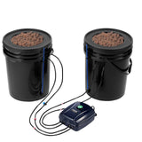 Gardening Tools: VEVOR DWC Hydroponics Grow System Deep Water Culture with Top Drip 2 Buckets