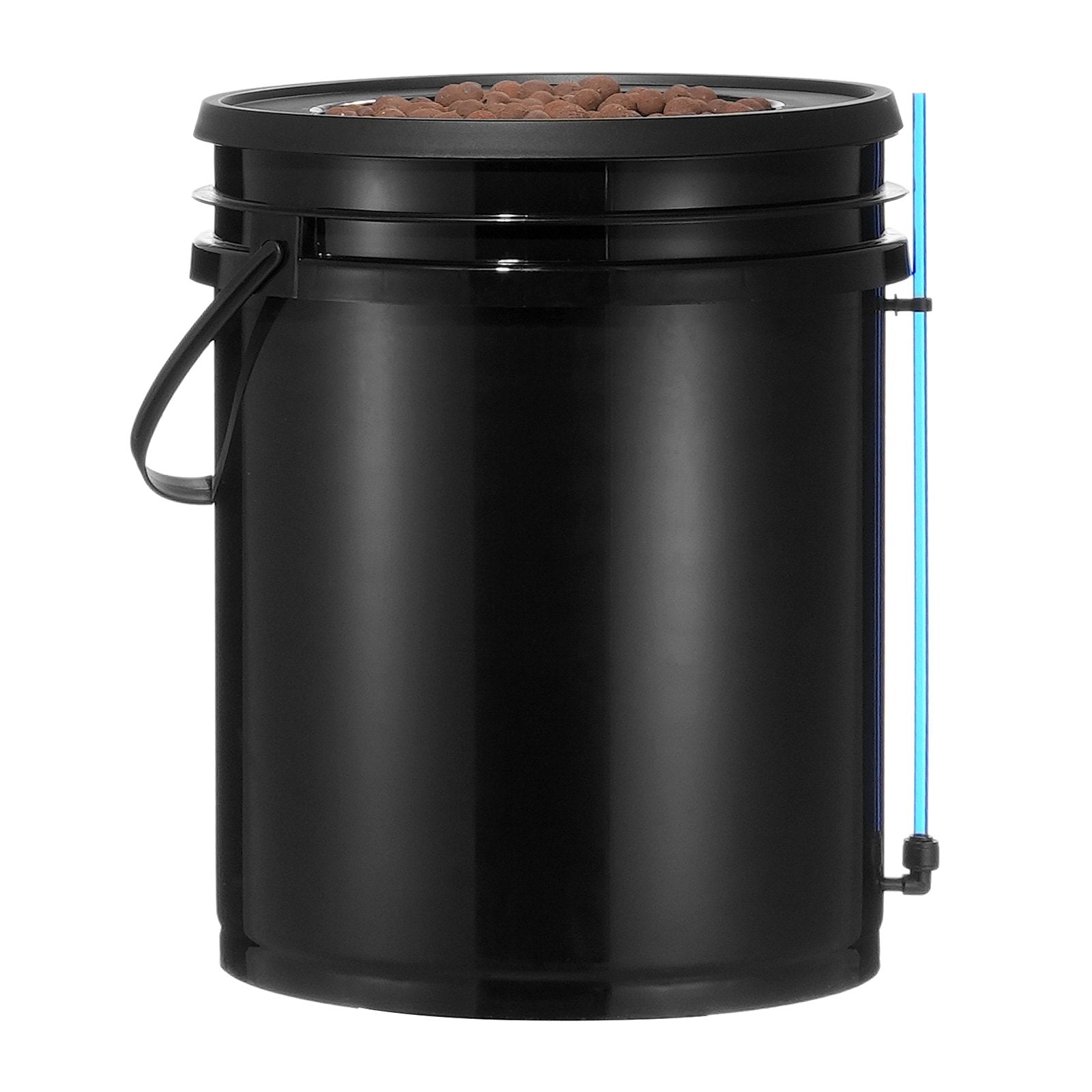 Gardening Tools: VEVOR RDWC Hydroponics Grow System, Hydroponic Growing Kit with Top Drip, Recirculating Deep Water Culture 4 Buckles and 1 Reservoir, with Air Pump and Water Level Device for Leafy Vegetables