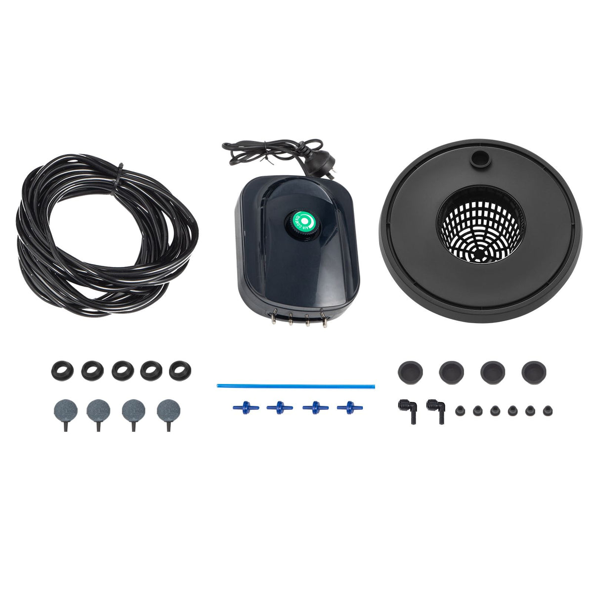 DWC Hydroponics Grow System, Hydroponic Growing System, Deep Water Culture 5-Gallon 4 Buckets, DWC System with Air Pump, Air Stones and Water Level Device for Leafy Vegetables