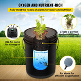 Gardening Tools: VEVOR DWC Hydroponic System, 5 Gallon 5 Buckets, Deep Water Culture Growing Bucket, Hydroponics Grow Kit with Pump, Air Stone and Connected Reservoir, for Indoor/Outdoor Leafy Vegetables
