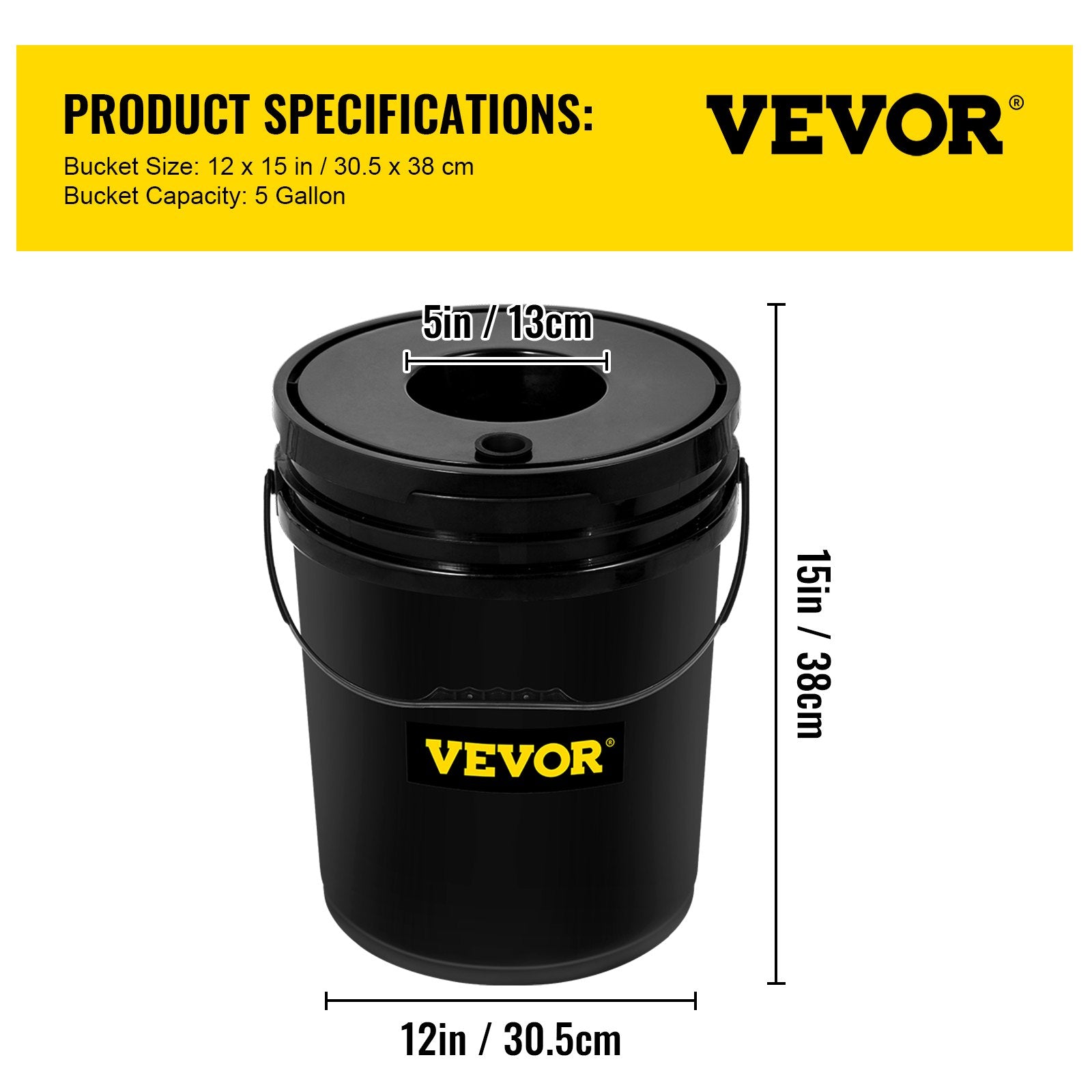 Gardening Tools: VEVOR DWC Hydroponic System, 5 Gallon 5 Buckets, Deep Water Culture Growing Bucket, Hydroponics Grow Kit with Pump, Air Stone and Connected Reservoir, for Indoor/Outdoor Leafy Vegetables