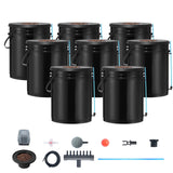 Gardening Tools: VEVOR DWC Hydroponics Grow System Deep Water Culture 8 Buckets with Air Pump