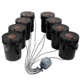 Gardening Tools: VEVOR DWC Hydroponics Grow System Deep Water Culture 8 Buckets with Air Pump