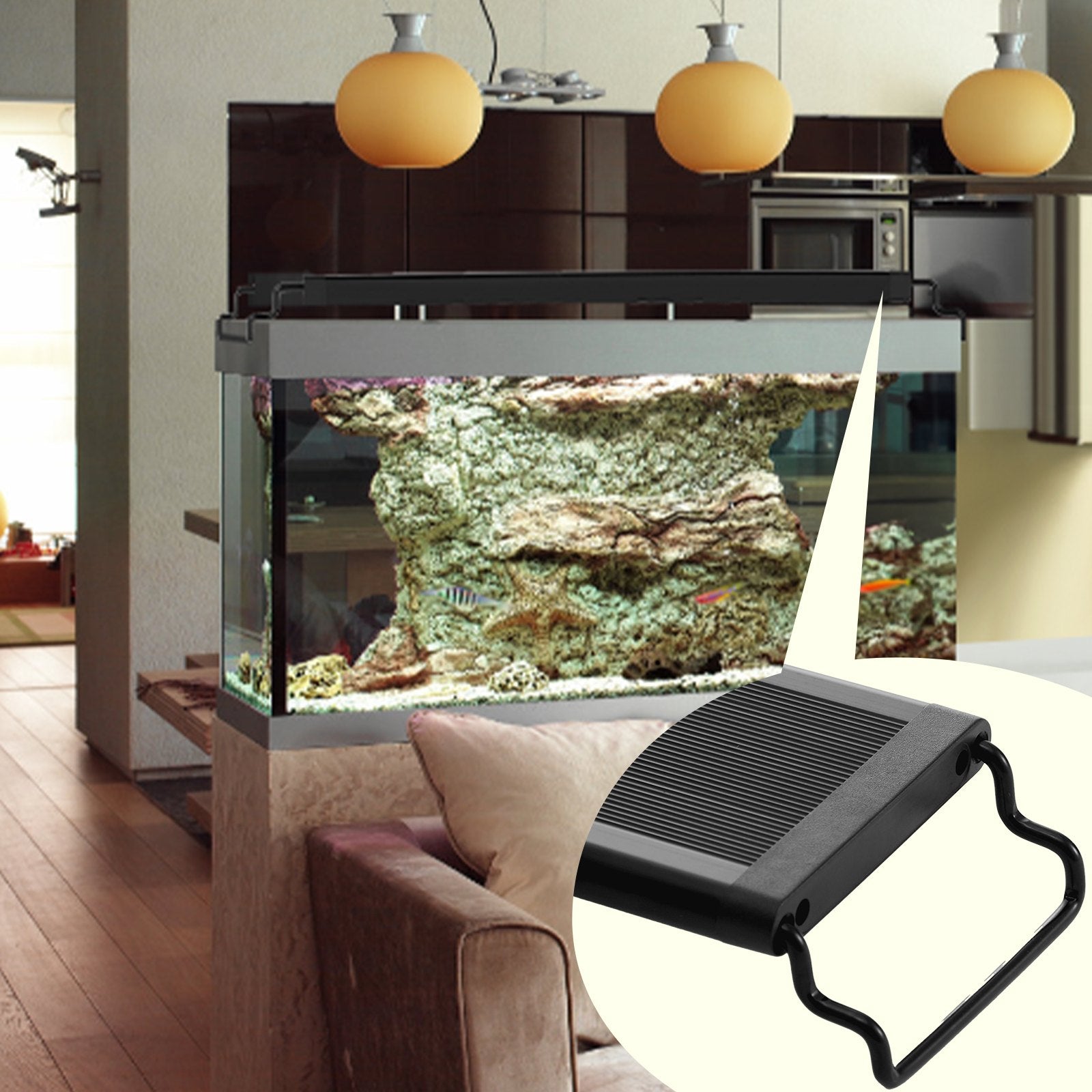 Gardening Tools: VEVOR Aquarium Light, 14W Full Spectrum Fish Tank Light with 24/7 Natural Mode, Adjustable Timer & 5-Level Brightness, with Aluminum Alloy Shell Extendable Brackets for 12"-18" Freshwater Planted Tank