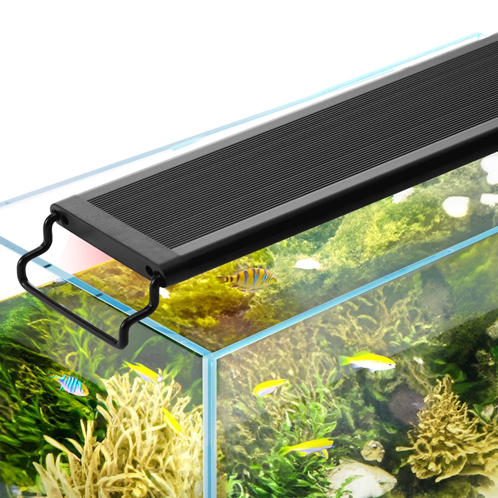 Gardening Tools: VEVOR Aquarium Light, 26W Full Spectrum Fish Tank Light with 24/7 Natural Mode, Adjustable Timer & 5-Level Brightness, with Aluminum Alloy Shell Extendable Brackets for 30"-36" Freshwater Planted Tank