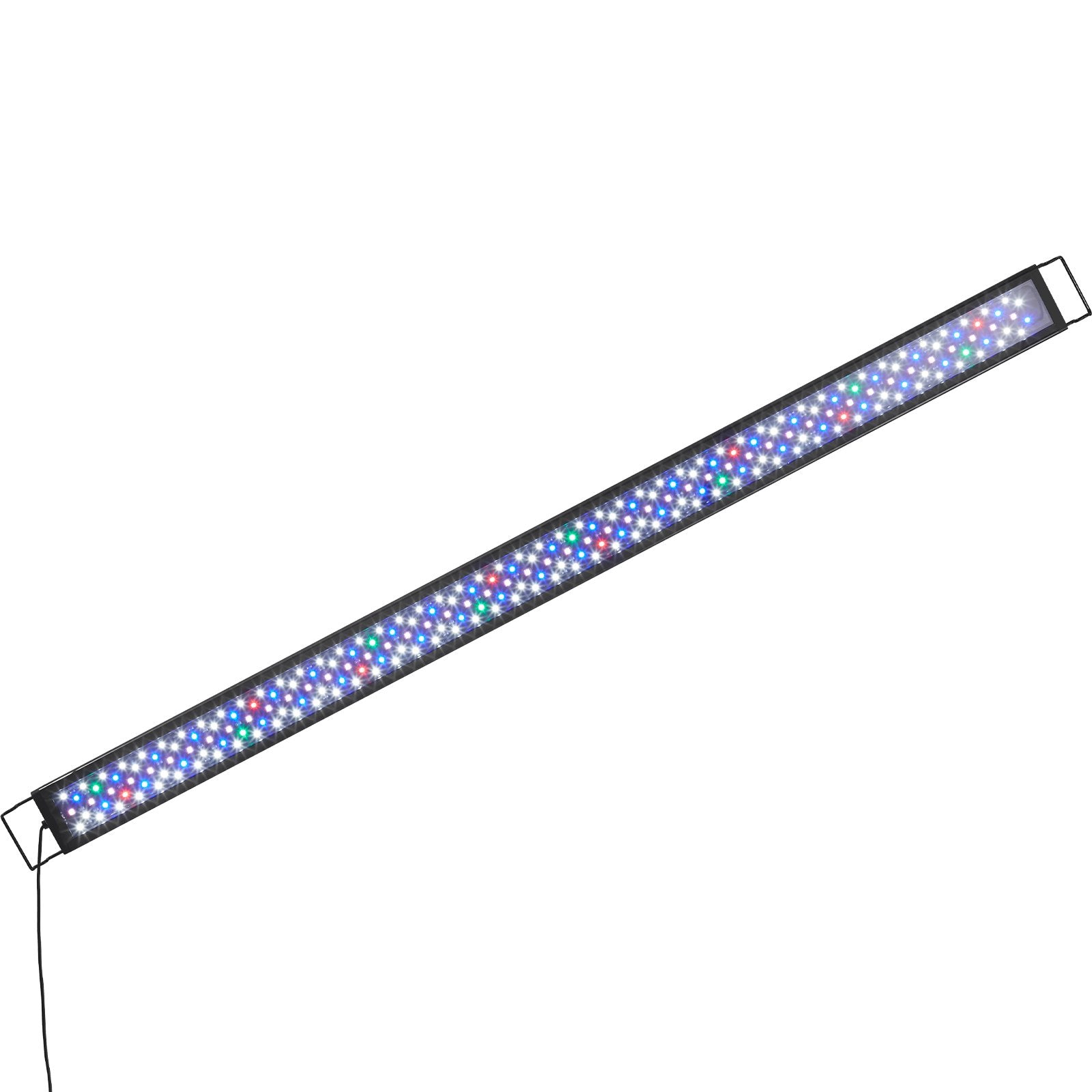 Aquarium Light, 48W Full Spectrum Fish Tank Light with 24/7 Natural Mode, Adjustable Timer & 5-Level Brightness, with Aluminum Alloy Shell Extendable Brackets for 48"-54" Freshwater Planted Tank